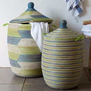 Sustainable Seagrass Laundry Basket Handmade <b>Storage</b> <b>Hamper</b> for Homes and Resorts Bulk OEM Durable from Vietnam - Product Image 3