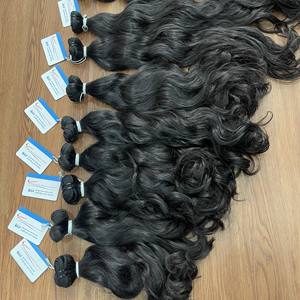 Hot Deal Cheveux bruts vietnamiens En stock grande quantité Paquets de cheveux ondulés bruts naturels cheveux non transformés n ° 1 au Vietnam Fournisseur de cheveux - Product Image 6