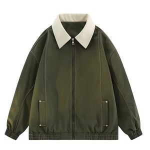 Veste de travail vintage américaine pour hommes, grande taille, en toile, style décontracté, fermeture éclair, idéale pour la saison hivernale - Product Image 2