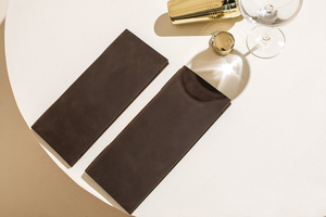 Porte-menu en cuir véritable sur mesure A4, couvertures de menu de restaurant, logo personnalisé, présentoir de factures, vente en gros ALM-0050 - Product Image 2