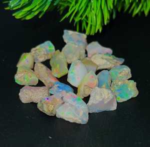 Natural Welo Fire <b>Opal</b> Rough Ethiopian Raw Gemstone Multicolor Crystal For Jewelry Making Bulk Supply Stone - Product Image 1