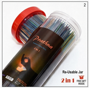 Premium Bamboo Incense <b>Sticks</b> 2 in 1 Reusable Jar Indian Religious <b>Scented</b> Organic Hand-made Eco-Friendly All Season - Product Image 2