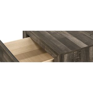 Cassettiera Rustica a Quattro Cassetti, 1 Pezzo, Finitura Marrone Grigio, Mobili per Camera da Letto in Legno - Product Image 4