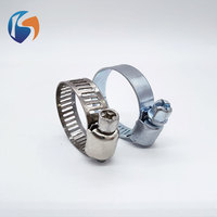 Collier de serrage réglable de type américain en acier inoxydable 304 à couple élevé avec entraînement à vis sans fin pour raccordement de tuyaux
