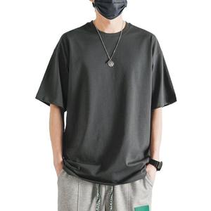 เสื้อยืดแคนวาสตัวยาวขนาดใหญ่พิเศษสำหรับผู้ชาย |   เสื้อยืดคอกลมผ้าฝ้าย 100% สไตล์สตรีทแวร์ คุณภาพสูง ใส่สบาย - Product Image 2