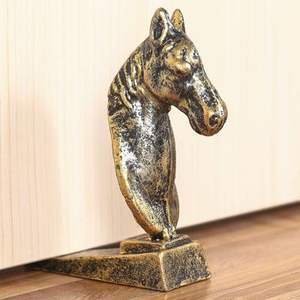 Tope de Puerta Decorativo de Latón Macizo con Forma de Animal, Tope de Puerta de Latón con Acabado Antiguo, Tope de Puerta de Latón Resistente - Product Image 2