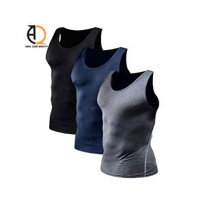 Camiseta sin mangas acanalada para hombre al por mayor - Product Image 3