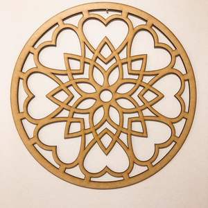 Durable MDF Laser Engraved Coasters with Refined Surface Mats & Pads for Home Decor and <b>Table</b> <b>Protection</b> - Product Image 5
