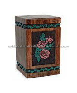 Nouveau design d'urnes funéraires en bois pour adultes urnes funéraires urnes funéraires taille personnalisée fournitures funéraires - Product Image 1