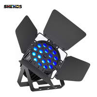 SHEHDS - Foco LED de Aluminio con Zoom, 18 x 18 W, RGBWAUV, 6 en 1, Iluminación de Escenario para Bodas y DJ