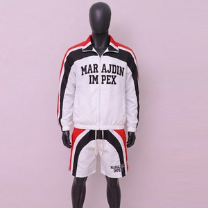 2026 Custom Streetwear Print Sports Coat 2 Pieces <b>Set</b> Jogging Suits breathable Tracksuits Short <b>Set</b> for Men High Quality - Product Image 2