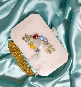 Bolso de Mano de Resina de Diseño de Lujo, Moderno para Chicas, Regalo de Boda, Bolso de Fiesta, Bolso de Mano de Resina de la India - Product Image 4