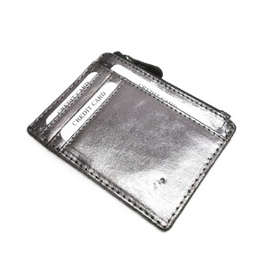 Tarjetero de Cuero Genuino para Tarjetas de Crédito, Débito, Identificación, Documentos, Tarjetas de Metro y Autobús, con Bolsillo para Monedas con Cierre y Protección RFID, Personalizable con Logotipo, Estilo Indio - Product Image 4