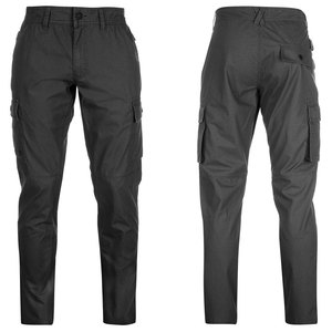 Pantalon cargo décontracté pour homme, prix d'usine, personnalisé, taille mi-haute, en toile légère et respirante, coupe droite - Product Image 5