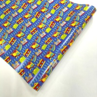 Emballage cadeau d'anniversaire pour enfants de qualité supérieure écologique papier d'emballage cadeau personnalisé imprimé dinosaure animaux rouleaux de papier emballage d'usine
