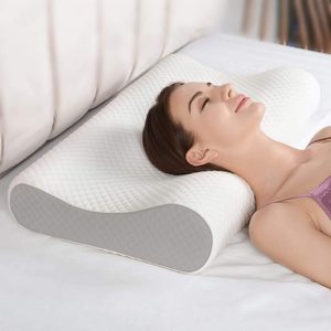 Almohada de Espuma Viscoelástica de Buena Calidad para Aliviar el Dolor de Cuello, Almohada Cervical Ergonómica Ajustable Anti-Ronquidos - Product Image 3
