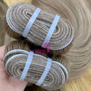 Vente en gros d'extensions de cheveux trame de peau à double dessin naturel 100% qualité cheveux Remy vietnamiens pas synthétiques pour toutes les couleurs - Product Image 4