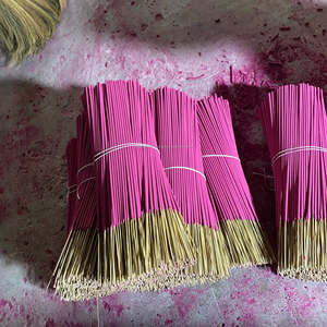 Incienso Rosa al Por Mayor a Precio de Fábrica, 12 Pulgadas – Incienso Sin Aroma, Combustión Limpia y Duradera, Núcleo de Bambú - Product Image 1