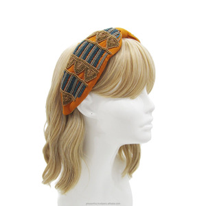 Serre-tête rembourré léger fait main américain avec sequins arc-en-ciel, turban tendance coloré large et scintillant, accessoire de cheveux pour enfants pour fêtes - Product Image 4