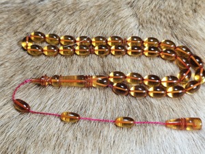 Perles de Tasbih en résine écologiques faites à la main, design moderne et luxueux, chapelet de prière de haute qualité, compteur de prières musulmanes en pierre - Product Image 6