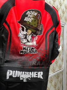 Nouvelle arrivée Combinaison de course moto rouge une pièce, équipement de protection pour motard, combinaison en cuir pour course sur circuit, maillot de course - Product Image 2