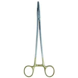 Portaagujas Finochietto de 8 pulgadas, TC, con mordaza angular dentada, pinza portaagujas manual, instrumentos de acero inoxidable - Product Image 1