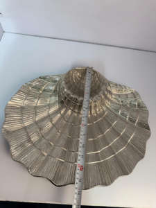 Plat à bijoux en métal en forme de crabe de luxe, fait à la main, en aluminium moulé, plateau, finition en laiton antique, Ramadan, mariage, Art déco - Product Image 5