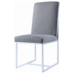 ชุดเก้าอี้รับประทานอาหารทรงลูกบาศก์สีเทา 2 ตัว - Product Image 4