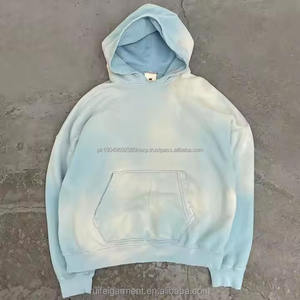 Sweat à capuche de luxe en molleton français lourd, à épaules tombantes, surdimensionné, pour hommes, sweat à capuche personnalisé avec impression, style assorti aux couleurs - Product Image 3