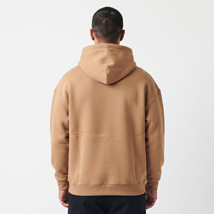 Sweat-shirt à capuche ample pour homme, coupe oversize, épaules tombantes, en molleton de coton épais, avec cordon de serrage - Product Image 3