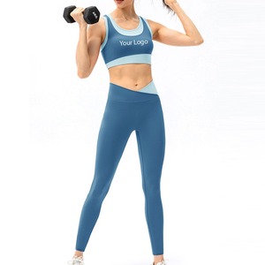 Premium Yoga Set Women High Stretch Sports <b>Bra</b> And Leggings Quick Dry Fitness Training Outfit Best Design Breathable <b>Low</b> MOQ - Product Image 3