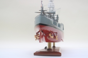 Maquette de bateau de guerre USS Arizona BB-39 en bois, fabriquée à la main - Modèle de navire de guerre de classe Pennsylvania de la Seconde Guerre mondiale pour la décoration de la maison ou du bureau - Product Image 2