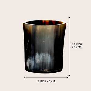 Verres à liqueur en corne de buffle Good Look Barware avec diamants, verres en corne de buffle noire, verre Cartier, cadeau médiéval unique - Product Image 6