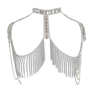 Collier de perles blanches en gros pour crop top/sari, idéal pour femme, meilleur cadeau pour une amie - Product Image 1