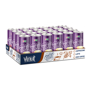 Meilleur prix de gros Cappuccino café boisson 250ml Arabica & Robusta VINUT fabricant échantillon gratuit conception, marque privée - Product Image 5