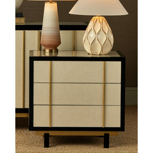 Deanna Raffia nightstand ที่มีการออกแบบที่ทันสมัยสำหรับเฟอร์นิเจอร์ห้องนอน - Product Image 4