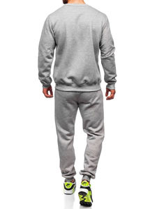 Conjunto Deportivo para Hombre de Color Sólido, Manga Larga, Cuello Redondo, Ropa Casual, Transpirable, de Algodón, Estilo Otoñal, Corte Regular, con Bolsillos Laterales - Product Image 4