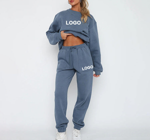 Ensemble 2 pièces mode automne 2026 pour femme : Sweat-shirt oversize et pantalon de jogging ample avec poches pour tenues décontractées - Product Image 1