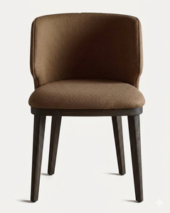 Upholstered Dining <b>Chair</b> Wooden <b>Legs</b> Cotton Upholstery Modern Home Furniture Custom Sizes Restaurant Hotel Seating Wholesale - Product Image 2