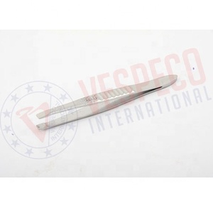 Pinzas profesionales para cejas de acero inoxidable con punta inclinada, depilación Facial para hombres/mujeres, depilación encarnada, uso de pestañas - Product Image 1