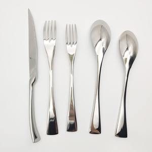 Ensemble de couverts en acier inoxydable à combinaison libre (couteau, fourchette, cuillère) pour dîner, restaurant, mariage, fête - Product Image 2