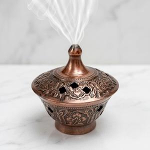 Brûleur d'encens en laiton écologique et durable à la fleur de cerisier, porte-encens aromatique pour la maison, encensoir d'aromathérapie pour le bureau - Product Image 4