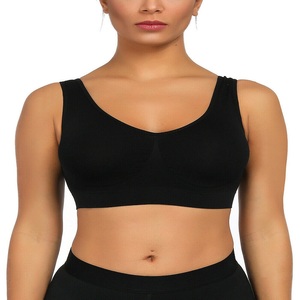 Soutien-gorge de sport athlétique croisé pour femme avec rembourrage amovible et design en U, idéal pour l'entraînement - Product Image 4