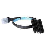 Cable Mini SAS SFF-8087 a 4 SFF-8482 con alimentación SATA