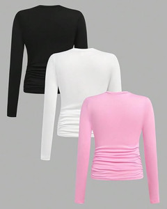 Sweat à capuche d'hiver pour femme, coupe ajustée, extensible, col rond, logo frontal, manches longues, décontracté, séchage rapide, respirant, couleur personnalisable - Product Image 2