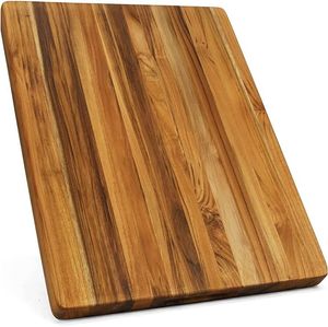 Planche à découper en bois naturel écologique et durable, forme rectangulaire, épaisseur 2,0 cm, passe au lave-vaisselle, multifonctionnelle, cuisine, salle à manger - Product Image 4