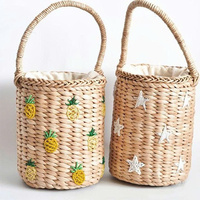 Nouveau design, sac à bonbons coloré pour le Ramadan, panier fait main pour cadeaux de chocolat, mini panier en jonc de mer pour le Ramadan Eid 2026