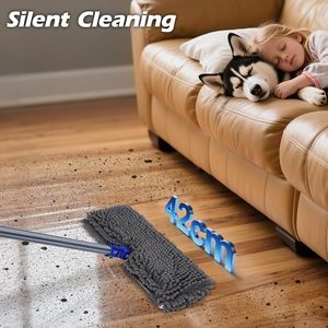 Sistema di Pulizia Pavimenti MASTERTOP 360 a Doppia Faccia con Mop in Microfibra e Manico in Acciaio Inox per Pulizia a Secco/Umido - Product Image 2