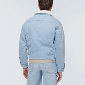 Men's Slim High Street Fashion Denim Jacket <b>Stand</b> Collar Waterproof Eco-Friendly Outerwear Plus Sizes Winter Jacket - Product Image 2