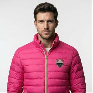 2025 tendance personnalisé duvet d'oie veste manteau à capuche automne hiver doudoune avec cuir tissu directement fourni Pakistan - Product Image 1